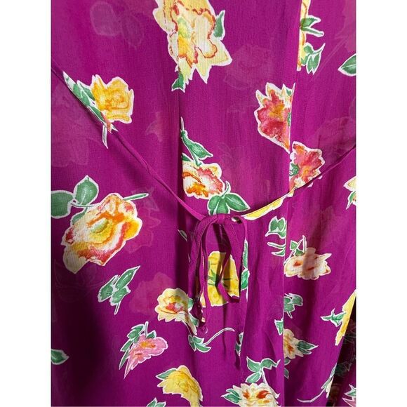VNG Divina Of Switzerland Women’s Bohemian Floral Fusia Dress Sz 44 EU/L US*Note - Picture 4 of 13